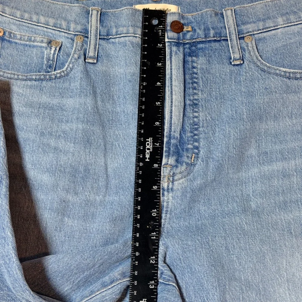 Madewell The Perfect Vintage Jean Light Indigo High Rise Tapered MB965 Size 32 - Picture 6 of 12